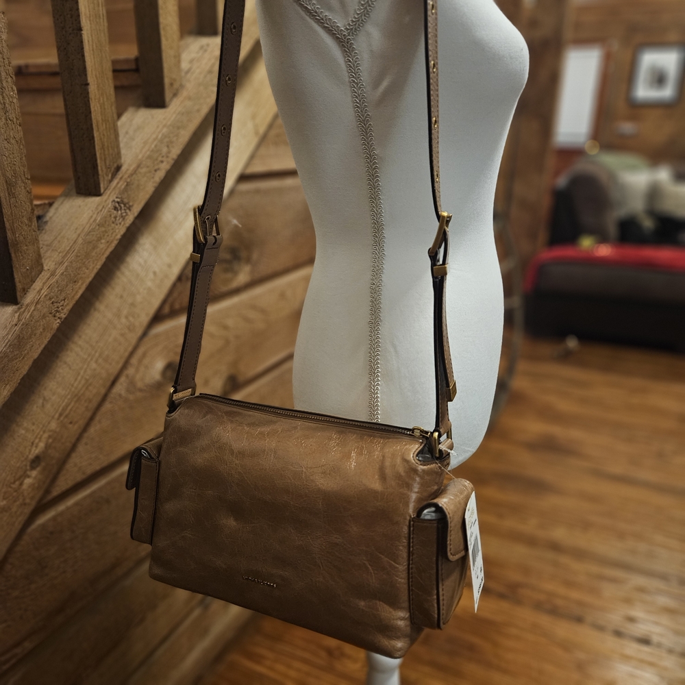 Michael Kors Brown Genuine Leather Luggage Shoulder Bag - Picture 11 of 13